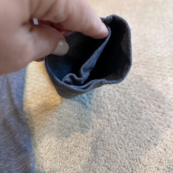 Lululemon Men's 1/2 Zip Long Sleeve Jacket Shirt Heather Blue Gray Run Gym SMALL - Picture 10 of 11